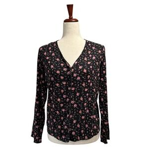 Victoria's Secret Cardigan Medium Vintage VTG 90s‎ Soft Floral Cottagecore (18)